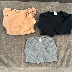 Kate Quinn lot of 3 Long sleeve bodysuit bundle - cotton